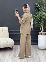 ست مانتو و شلوار دو دکمه پروا کد 4891 - تصویر 17