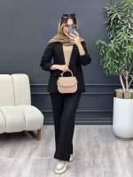 ست مانتو و شلوار دو دکمه پروا کد 4891 - تصویر 6