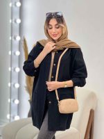 مانتو جلو پیله دو جیب کد 4985 - تصویر 17
