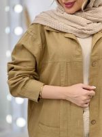مانتو جلو پیله دو جیب کد 4985 - تصویر 8