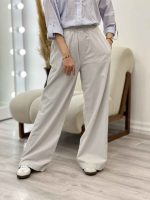 شلوار کمر کش لینن قد 110 کد 15939 - تصویر 4
