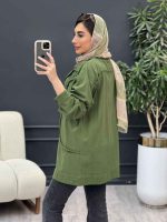 مانتو برش هلالی آستین ریش کد 4988 - تصویر 17