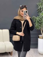 مانتو برش هلالی آستین ریش کد 4988 - تصویر 6