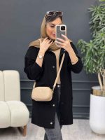 مانتو برش هلالی آستین ریش کد 4988 - تصویر 11