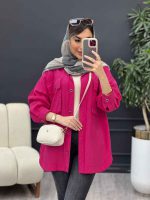 مانتو دو جیب پاکتی آویسا کد 4905 - تصویر 2