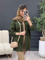 مانتو دو جیب پاکتی آویسا کد 4905 - تصویر 15
