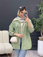 مانتو دو جیب پاکتی آویسا کد 4905 - تصویر 3