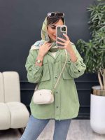 مانتو دو جیب پاکتی آویسا کد 4905 - تصویر 9