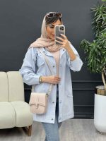 مانتو برش هلالی آستین ریش کد 4988 - تصویر 7