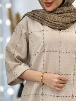 مانتو کوک دوزی سروین کد 4986 - تصویر 12