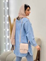 مانتو جین دو جیب زاپ دار تینا کد 4976 - تصویر 4