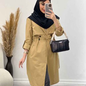 مانتو کمر گت ژیله دار کد 4975