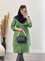 مانتو کمر گت ژیله دار کد 4975 - تصویر 14