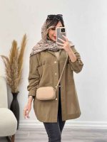 مانتو دکمه مخفی برش دار کد 4991 - تصویر 18