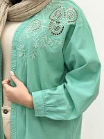 مانتو جلو گلدوزی نرگس کد 4998 - تصویر 22