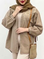 مانتو جلو گلدوزی نرگس کد 4998 - تصویر 18
