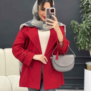 مانتو لینن چهار دکمه سرشانه پاگن کد 5001