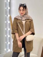 مانتو جلو زیپ پایین گت کد 5000 - تصویر 7
