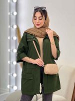 مانتو جلو زیپ پایین گت کد 5000 - تصویر 3