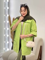 مانتو جلو زیپ پایین گت کد 5000 - تصویر 4