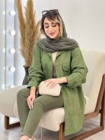 مانتو سر جیب دکمه ملیکا کد 4997 - تصویر 8