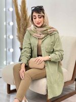 مانتو سر جیب دکمه ملیکا کد 4997 - تصویر 17