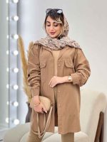 مانتو سر جیب دکمه ملیکا کد 4997 - تصویر 11