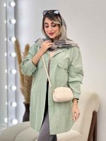 مانتو سر جیب دکمه ملیکا کد 4997 - تصویر 10