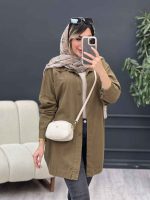 مانتو کتان دو جیب بالا تانیا کد 4999 - تصویر 10