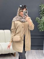 مانتو کتان دو جیب بالا تانیا کد 4999 - تصویر 9