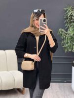 مانتو کتان دو جیب بالا تانیا کد 4999 - تصویر 6