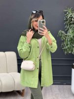مانتو کتان دو جیب بالا تانیا کد 4999 - تصویر 11