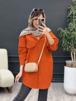 مانتو پشت پیله دو جیب سوگند کد 4996 - تصویر 11