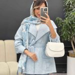 مانتو دو جیب پیله پاکتی کد 4945