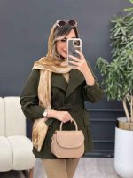 مانتو دو جیب پیله پاکتی کد 4945 - تصویر 4