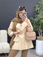 مانتو دو جیب پیله پاکتی کد 4945 - تصویر 18