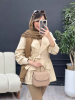 مانتو دو جیب پیله پاکتی کد 4945 - تصویر 5