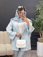 مانتو برش هلالی دو جیب  کد 5006 - تصویر 16