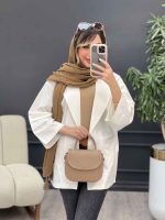مانتو برش هلالی دو جیب  کد 5006 - تصویر 18