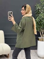 مانتو برش هلالی دو جیب  کد 5006 - تصویر 10