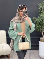 مانتو برش هلالی دو جیب  کد 5006 - تصویر 9