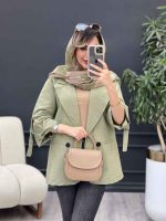 مانتو آستین سگک دو دکمه کد 5014 - تصویر 2