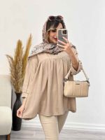 مانتو جلو چین آستین پیله کد 5013 - تصویر 11