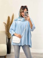 مانتو جلو چین آستین پیله کد 5013 - تصویر 23