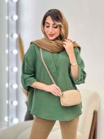 شومیز آستین پاگن تبسم کد5009 - تصویر 3