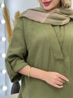 شومیز آستین پاگن تبسم کد5009 - تصویر 11