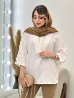 شومیز آستین پاگن تبسم کد5009 - تصویر 14