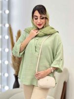 شومیز آستین پاگن تبسم کد5009 - تصویر 13
