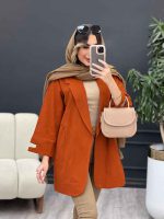 مانتو سر آستین چاک جیب نما کد 5007 - تصویر 14