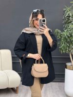 مانتو سر آستین چاک جیب نما کد 5007 - تصویر 7